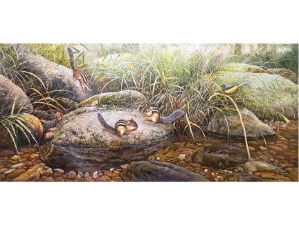 朴贤哲（一级画家）《自由自在》 125X60 2019年