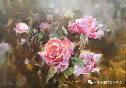 李基哲（一级画家） 花开富贵》65x46