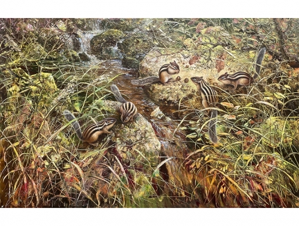 重庆朴贤哲(一级画家）《喜出望外》105x67