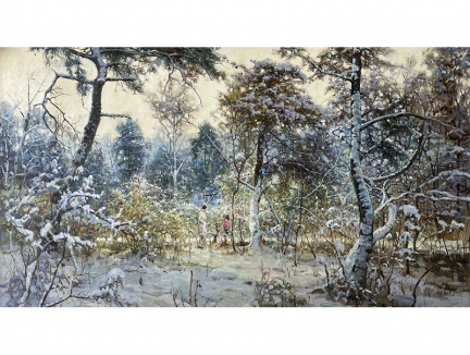 崔光洙（功勋艺术家）《雪后初霁》100x57