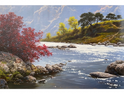 李盛民（一级画家）《水光潋滟》92x65