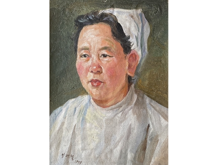 郑关哲（金日成奖 人民艺术家）《小像》  33x23