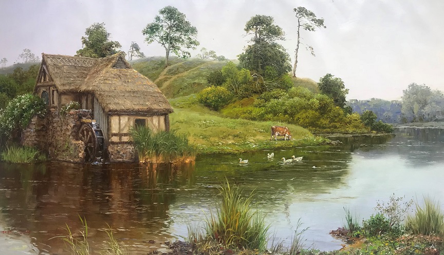 金今石（ 一级画家）自 然恬静 90X58  2018.jpg