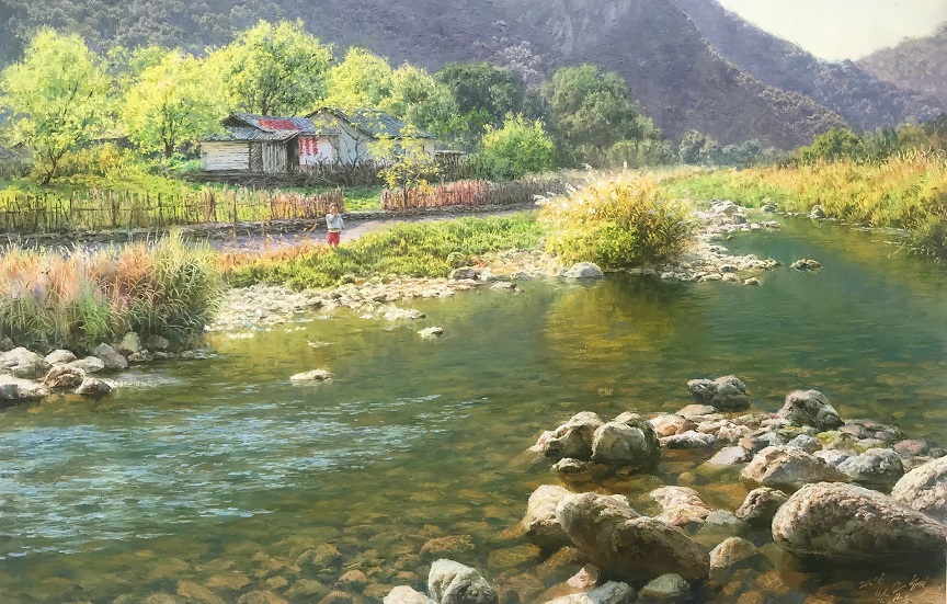 王金革（一级画家）春风花草香90x65 2018.JPG