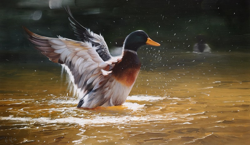 黄哲明（一级画家）戏水 100X51 2018.jpg