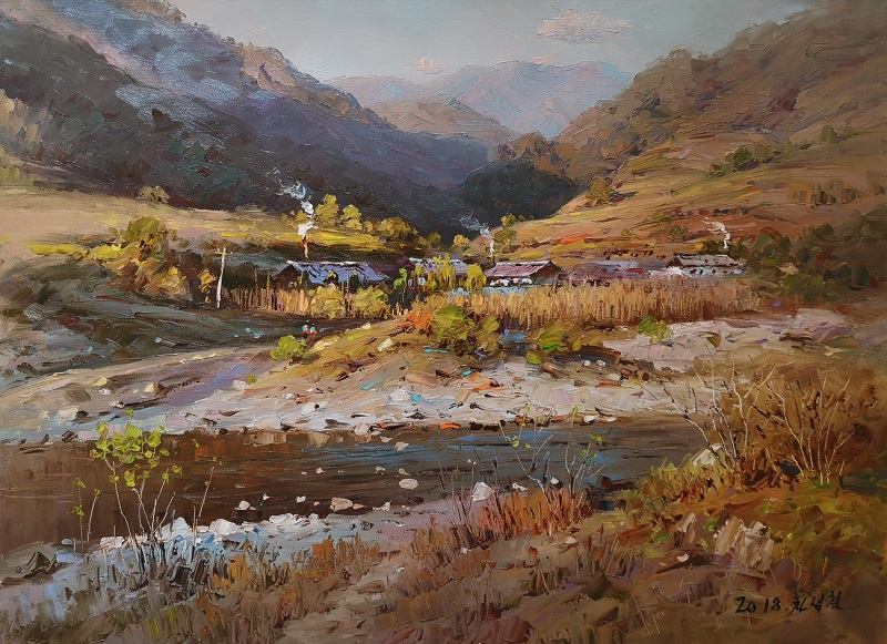 车成哲（一级画家）盛世光年72X52 2018  5800.jpg