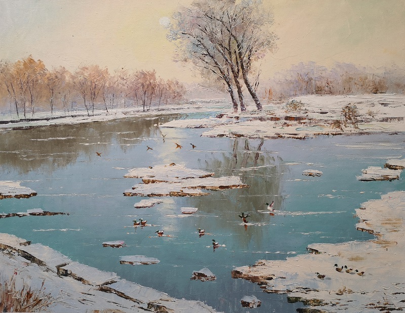 崔日（一级画家）万物复苏52X40 2018 3800.jpg