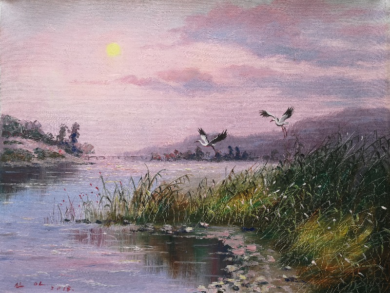 申雅（一级画家）闲云野鹤 52X41 2018 3800.jpg