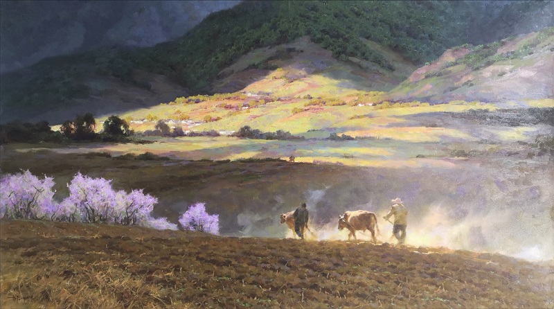 许在成（一级）春风送暖 大地回春  143x80   2018.jpg