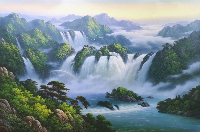 朝鲜油画
