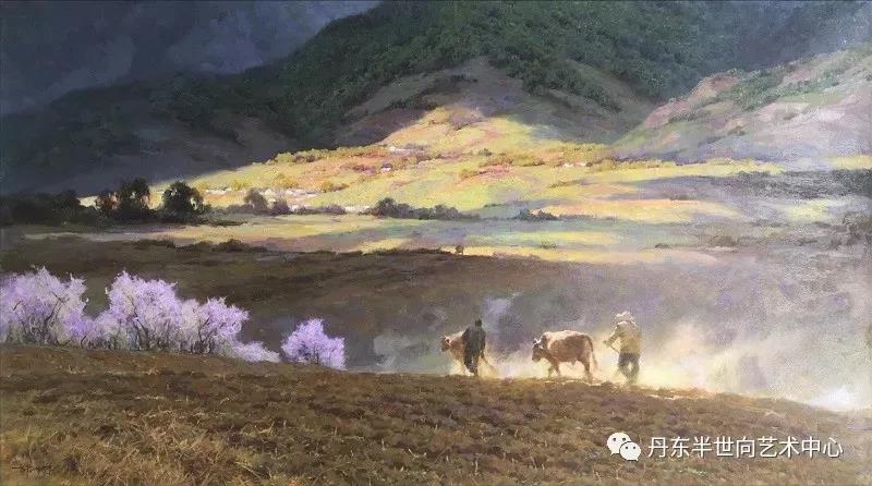 许在成（一级画家）《春风送暖 大地回春》115x50